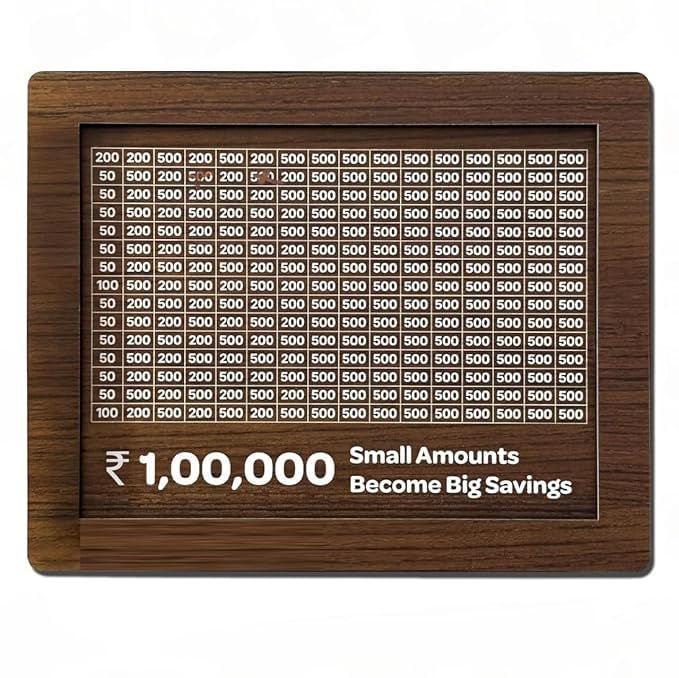 Wooden money saving box