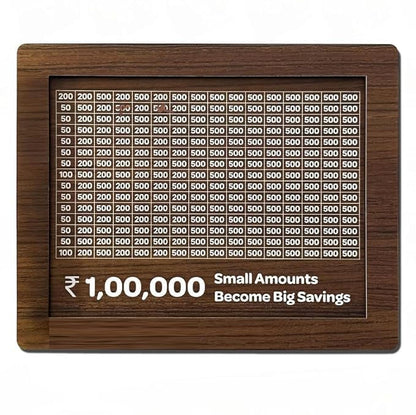 Wooden money saving box