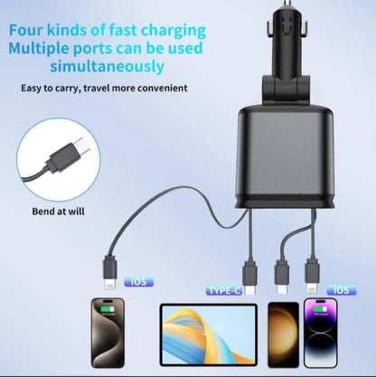120 Volt Car Retractable Charger