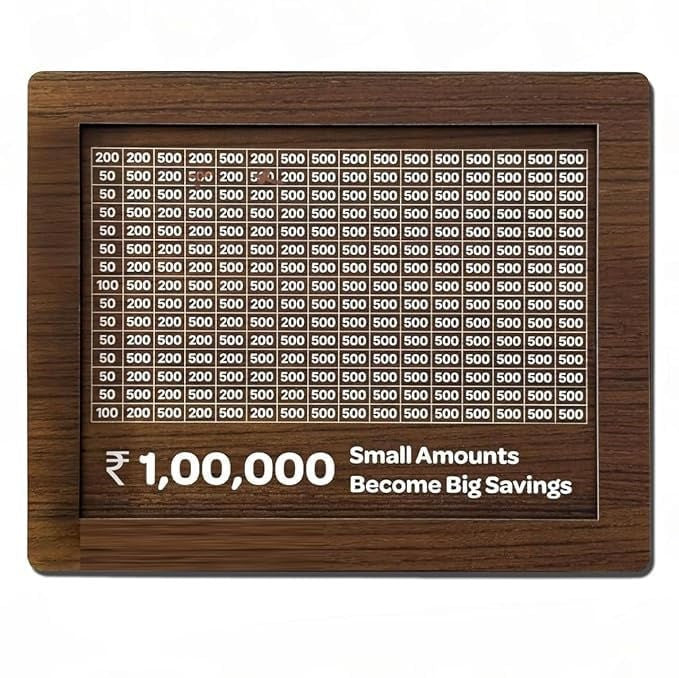 Wooden money saving box